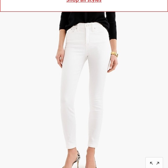 JCrew NWT 9" high-rise toothpick jean white
B3584 - Picture 2 of 6